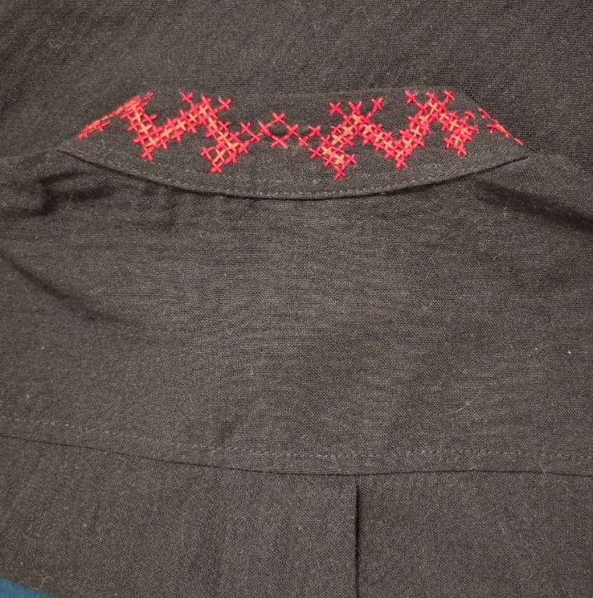 Вышивка на рубахе